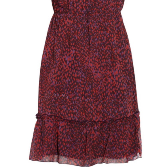 NWT Anna Sui animal print silk georgette dress 8 - Picture 4 of 5